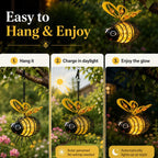 ⏰🔥LIMITED TIME 50% OFF!🔥50K+ SOLD! Solar-powered hanging bee lamp🌞🌜