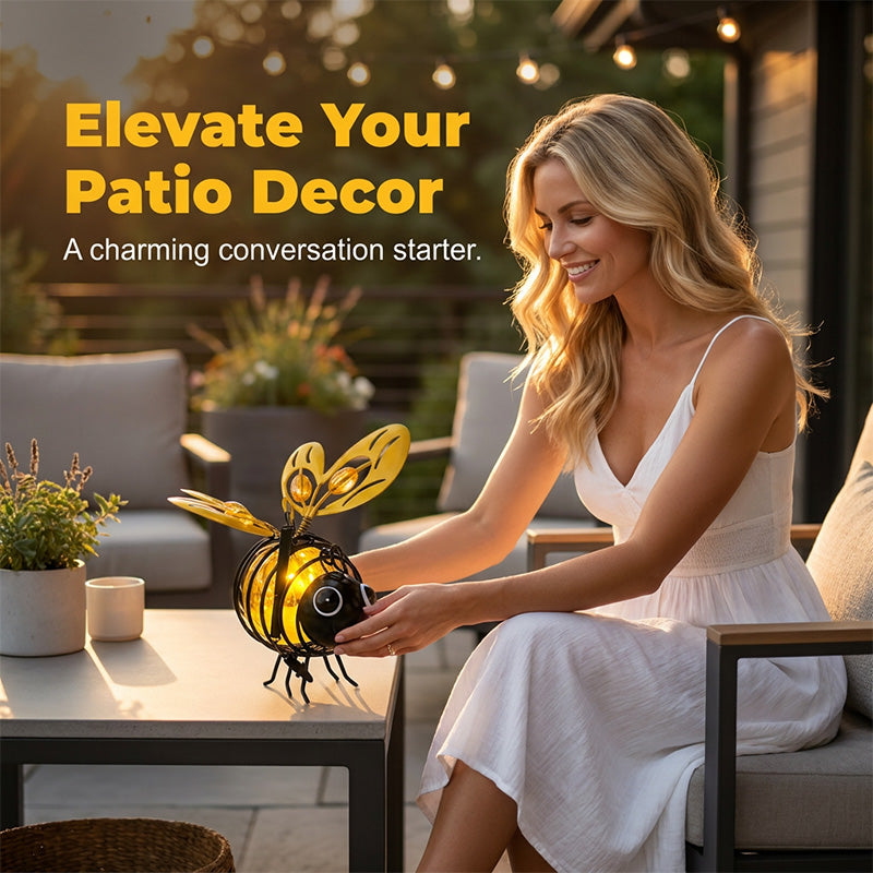 ⏰🔥LIMITED TIME 50% OFF!🔥50K+ SOLD! Solar-powered hanging bee lamp🌞🌜