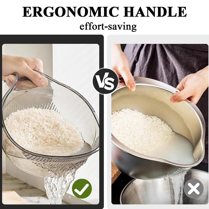 🥗 One Bowl, Many Jobs! Multi-Purpose Washer for Rice, Berries & Veggies. 🍓