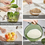 🥗 One Bowl, Many Jobs! Multi-Purpose Washer for Rice, Berries & Veggies. 🍓
