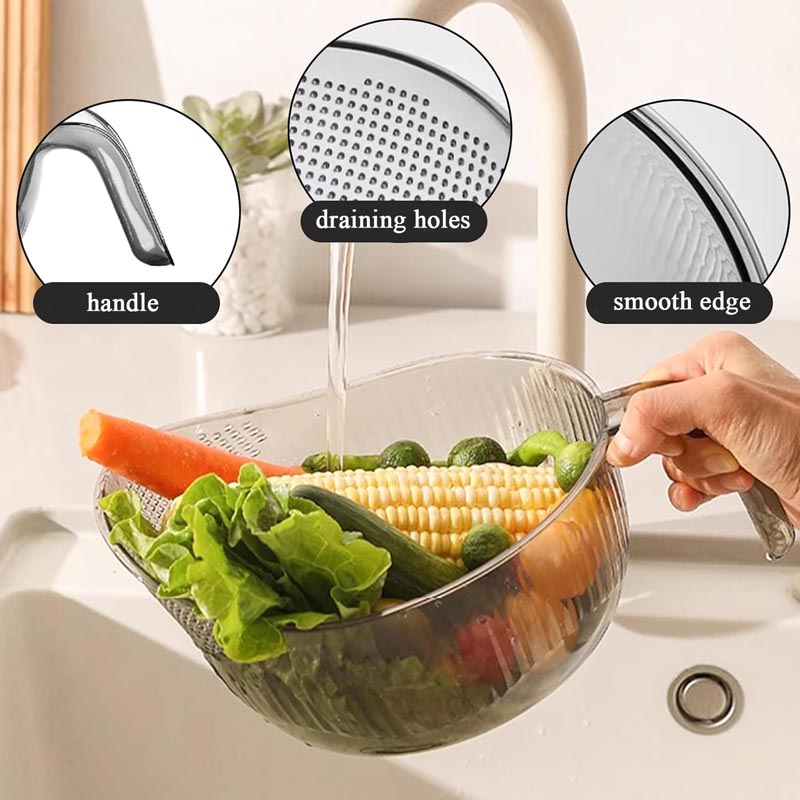 🥗 One Bowl, Many Jobs! Multi-Purpose Washer for Rice, Berries & Veggies. 🍓
