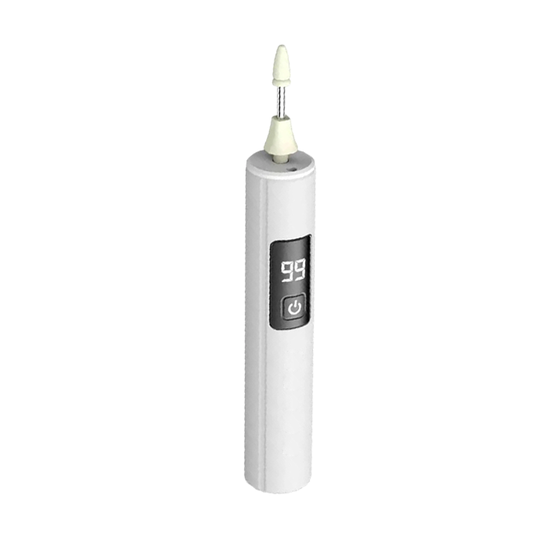 💅Professional Electric Nail Polisher – Smooths thick nails, 99-speed display. Multiple heads for shaping & buffing. 💎