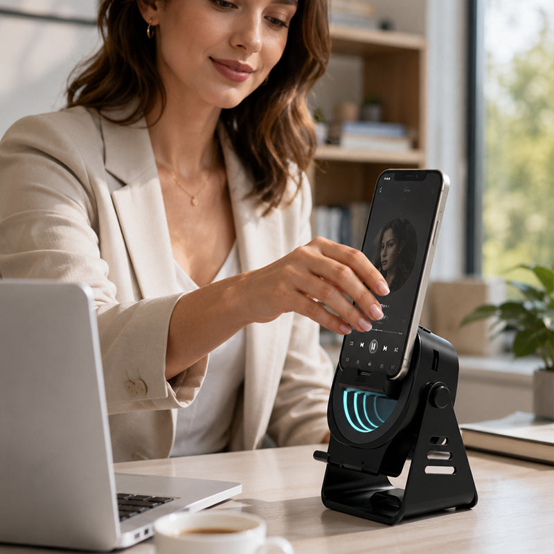 ⏰🔥LIMITED TIME 50% OFF!🔥50K+ SOLD! Induction Speaker Phone Stand