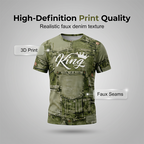 👕 50% OFF NOW! 🎉 Men's Casual Faux Denim Print T-Shirt & Shorts Set – Soft & breathable – Trendy denim look, perfect for summer or casual days 🩳✨